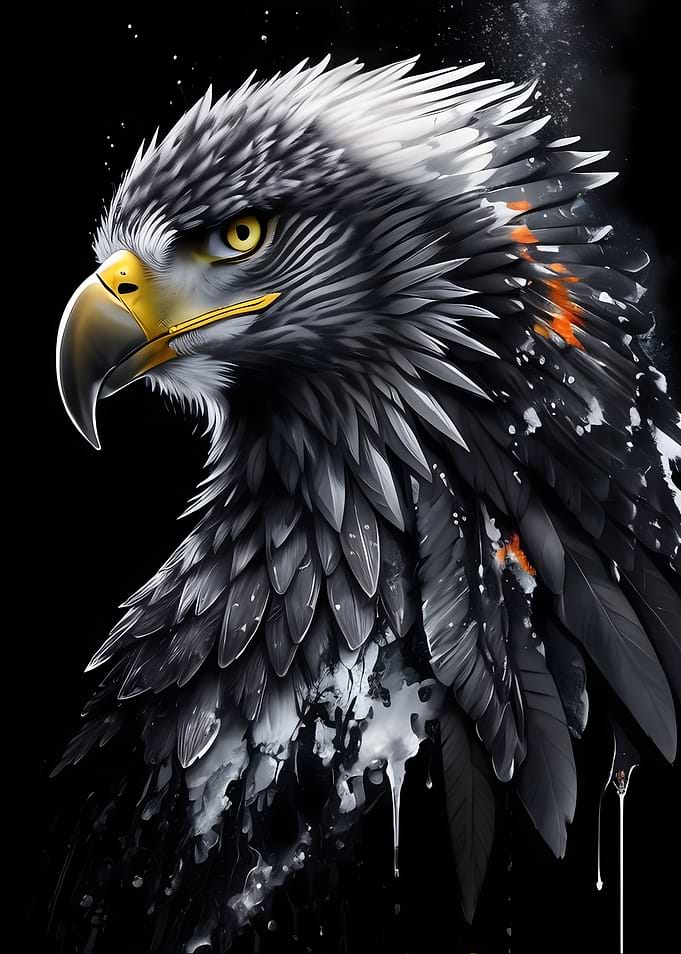 Grey Eagle Portrait