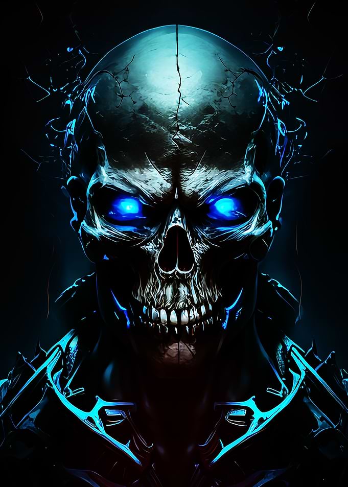skeleton biruan