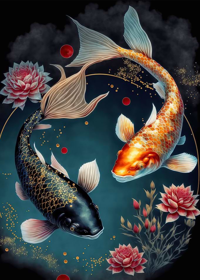 Koi Fish ying yang