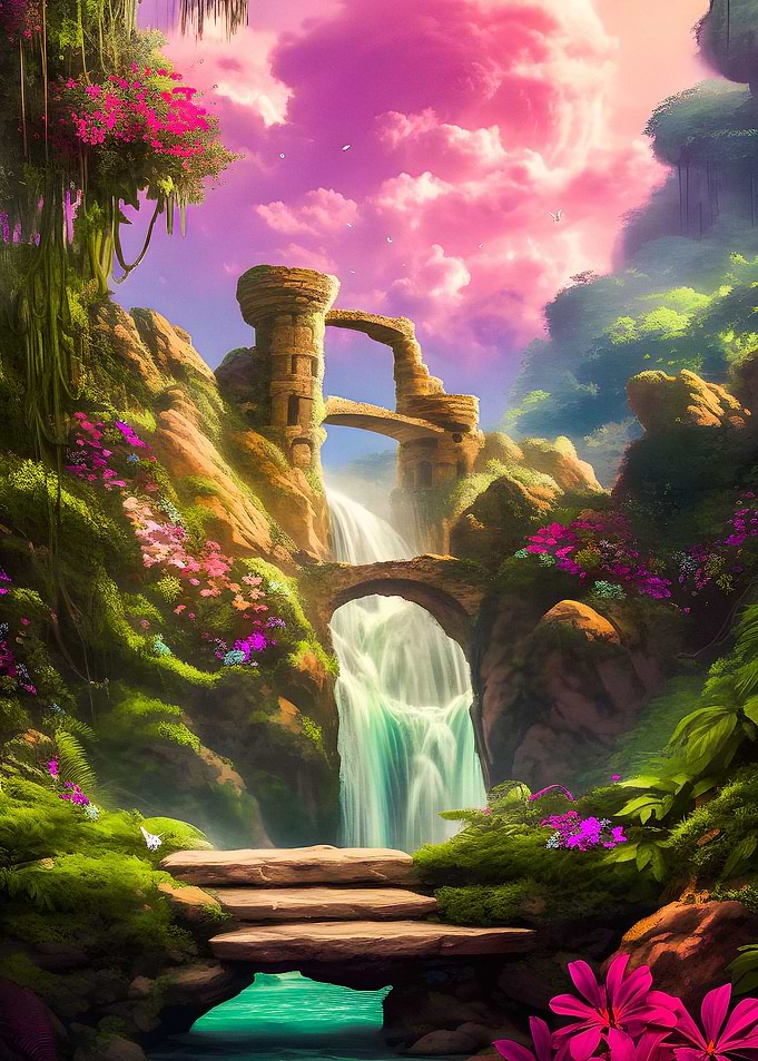Hidden waterfall