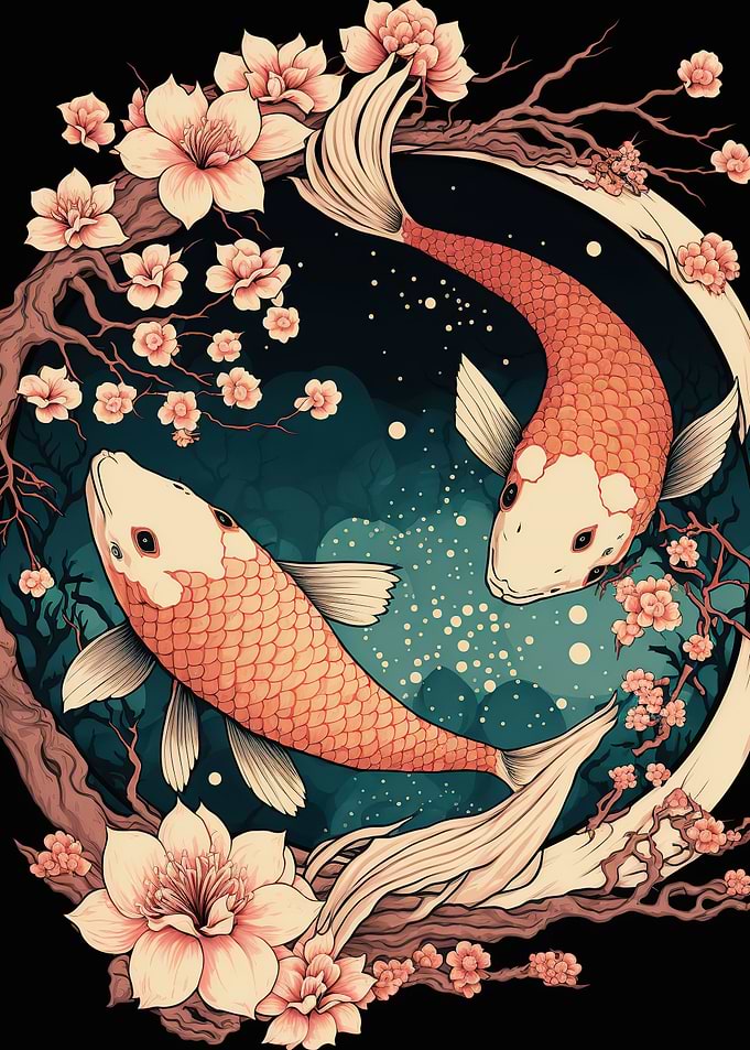 Koi Fish ying yang