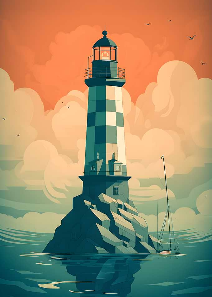 Bold Shadow Lighthouse