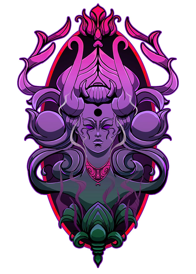 Succubus Demon Vaporwave