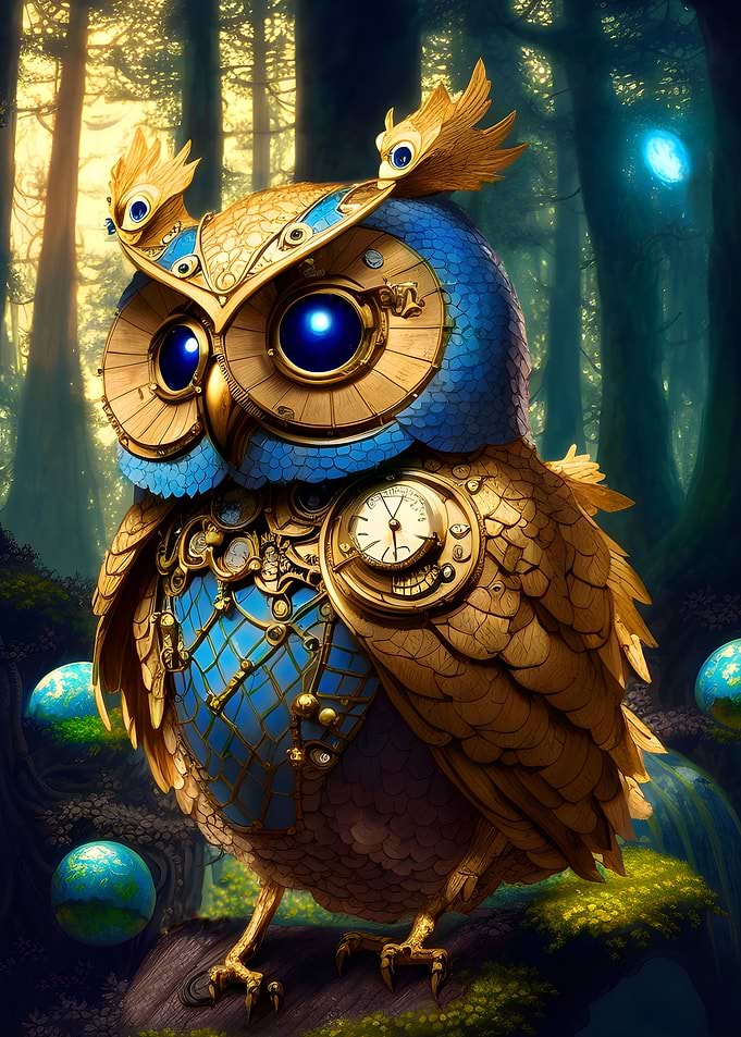 Steampunk Owl