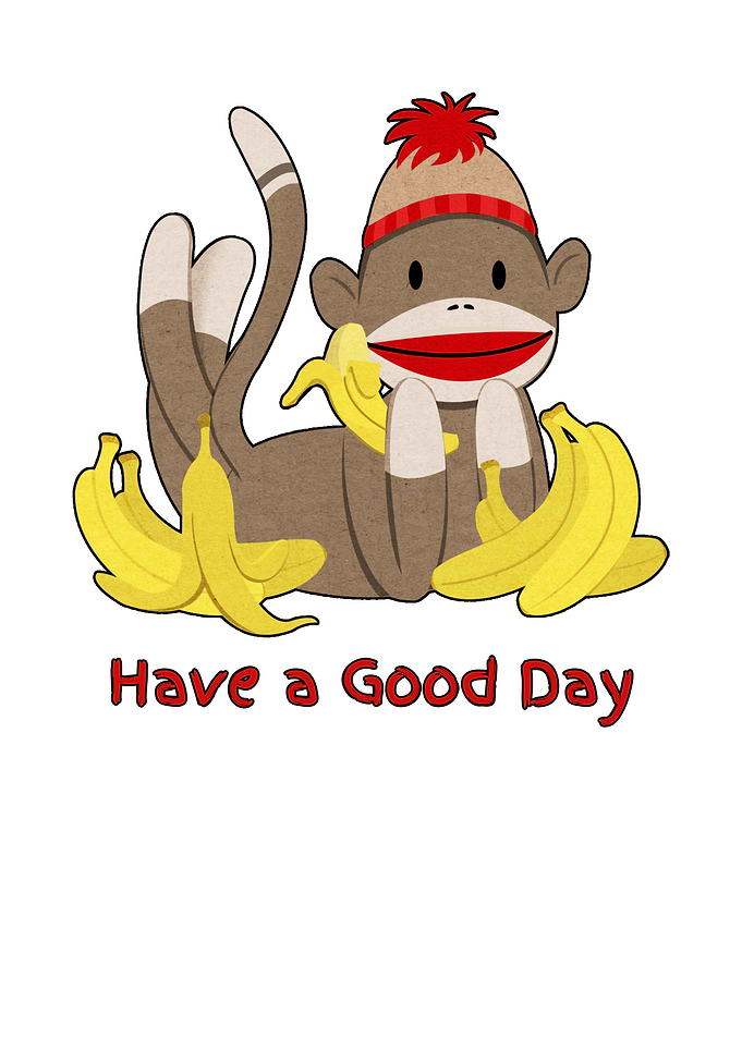 Sock Monkey Good Day