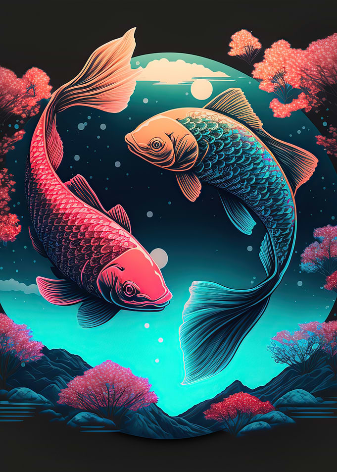 Koi Fish ying yang