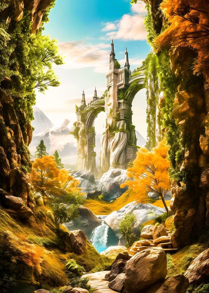 Epic bridge castle