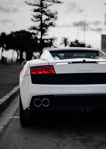 Cool White Lamborghini