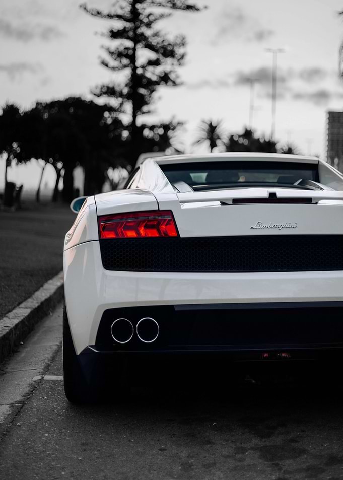 Cool White Lamborghini