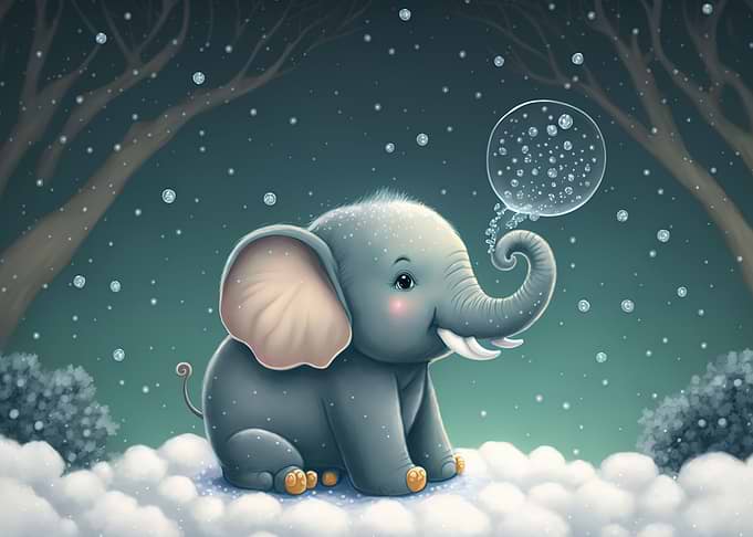 cute baby elephant