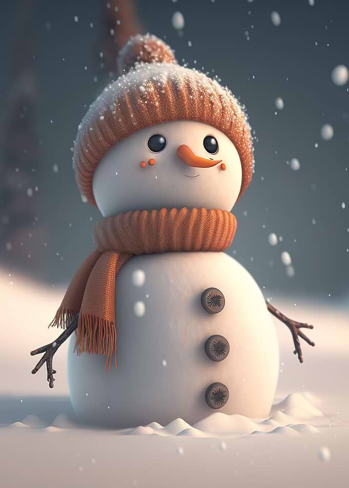 snowman four cute