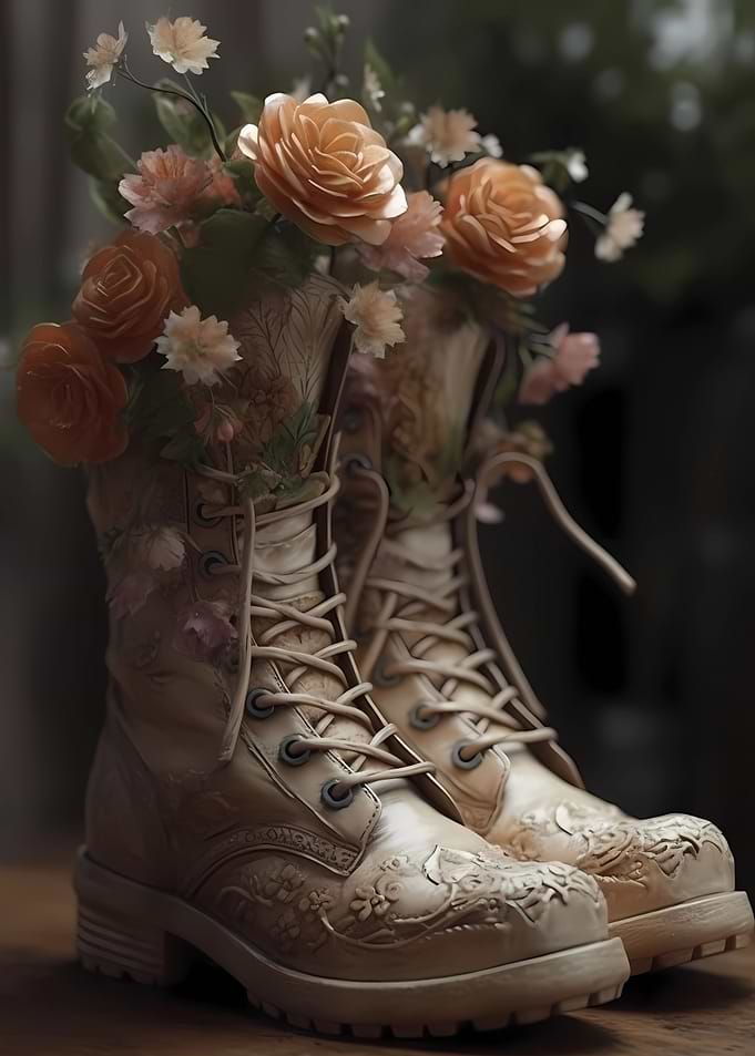 Floral Boots