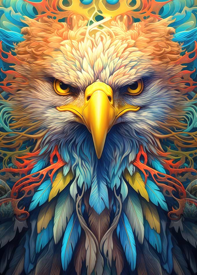 Eagle Flower Portrait 1