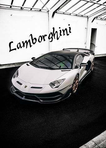 White Lamborghini