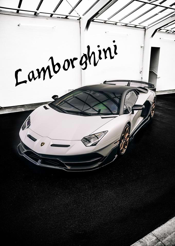 White Lamborghini