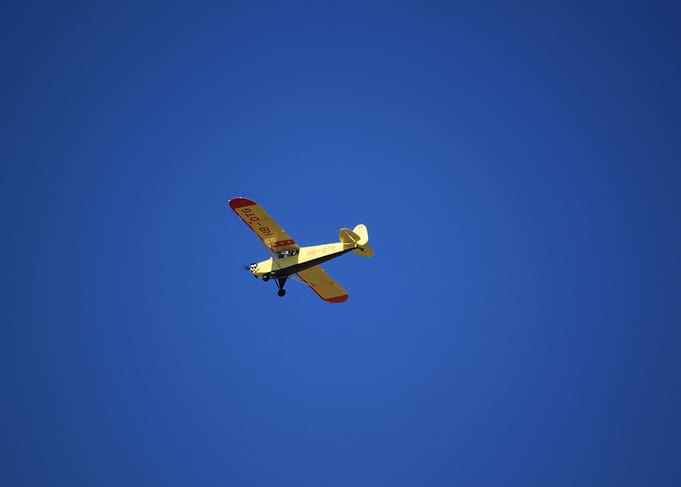 Plane in the sky