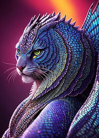 Fantasy Cat Like Dragons