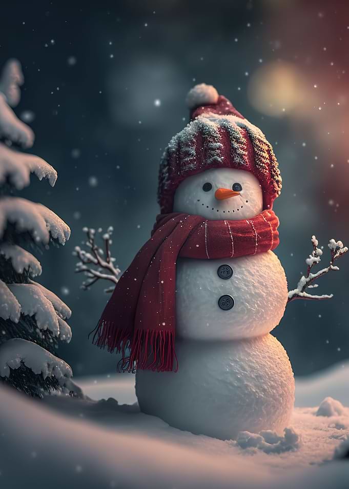 snowman four cute