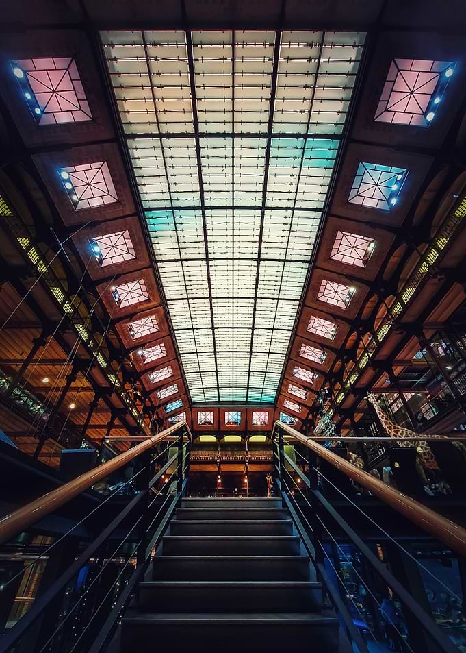 Staircase inside Museum