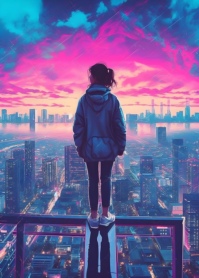 Neon Nostalgia Vibes