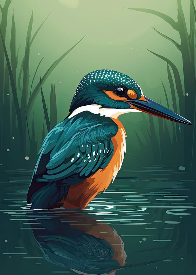 Vector Kingfisher