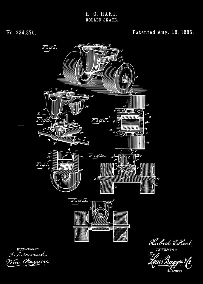 Roller skate patent