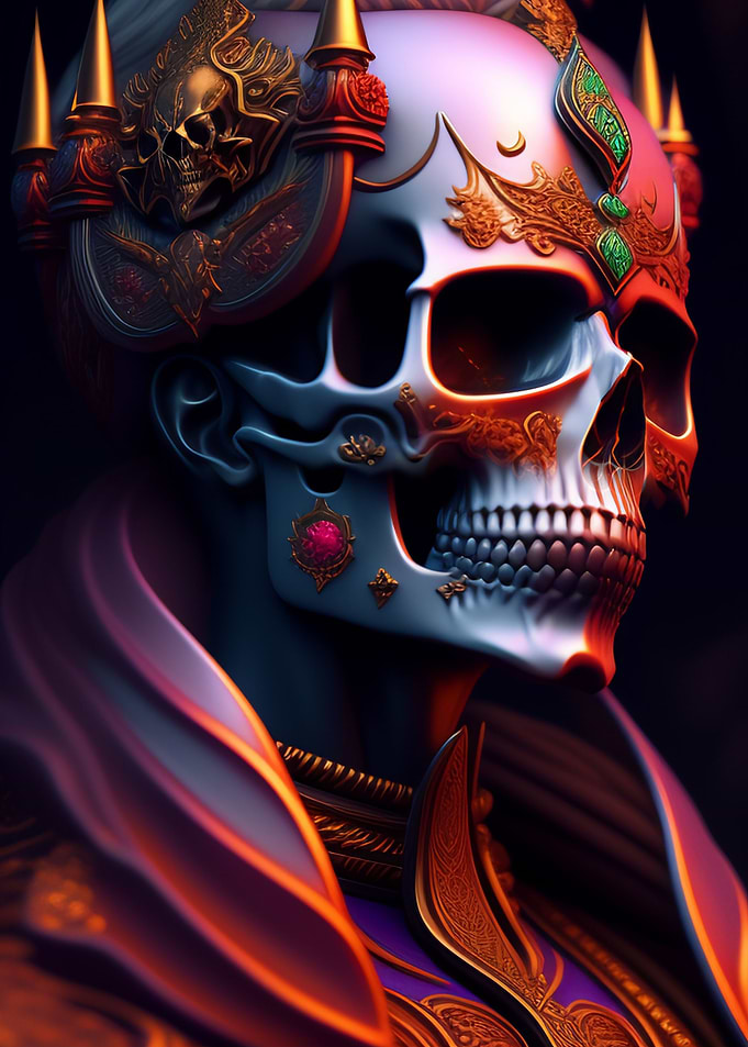 skeleton crowned