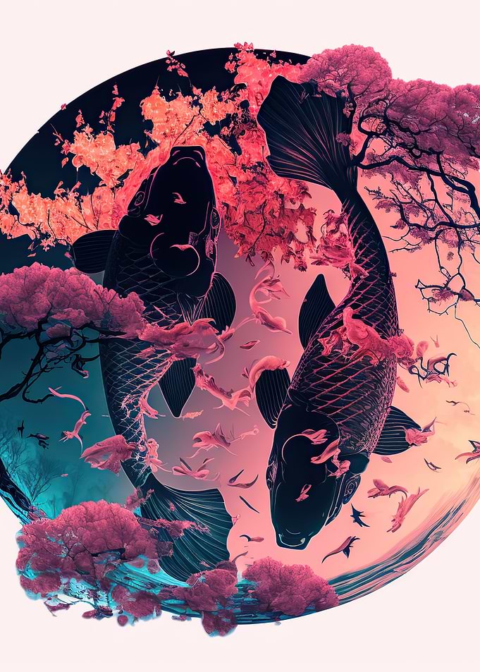 Koi Fish ying yang