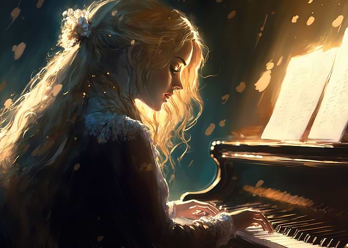 playing piano