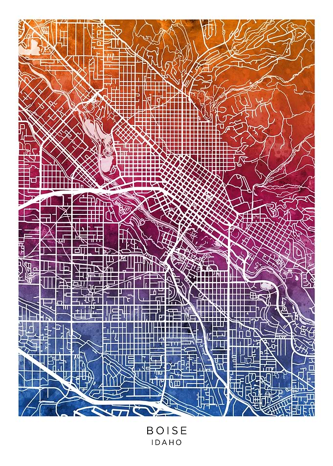 Boise Idaho Map