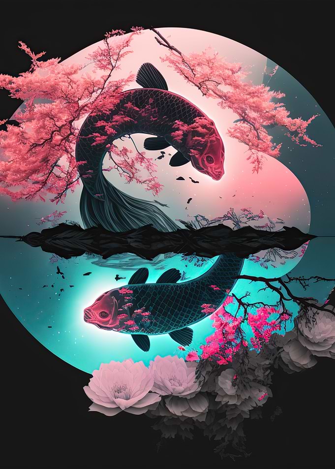 Koi Fish ying yang