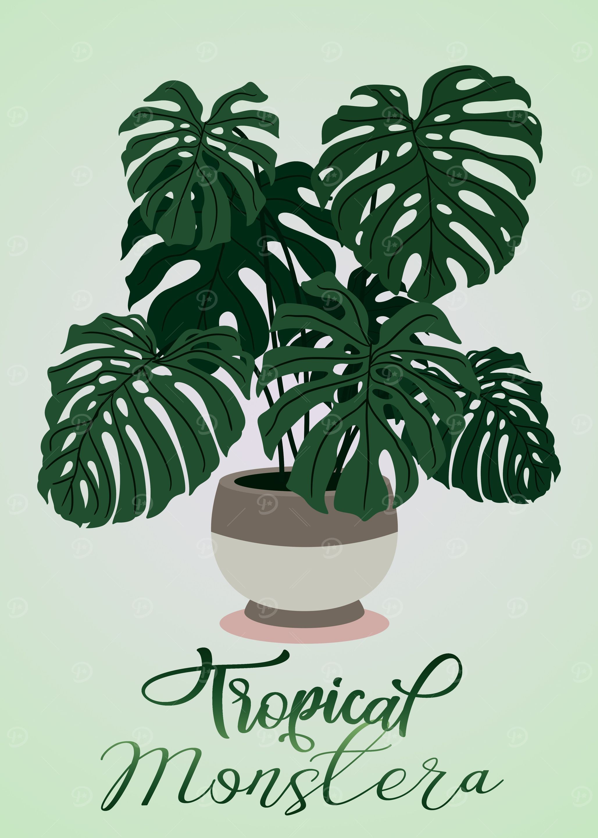 Monstera Pot Poster