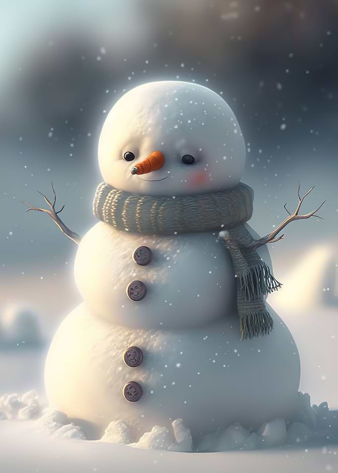 snowman four cute