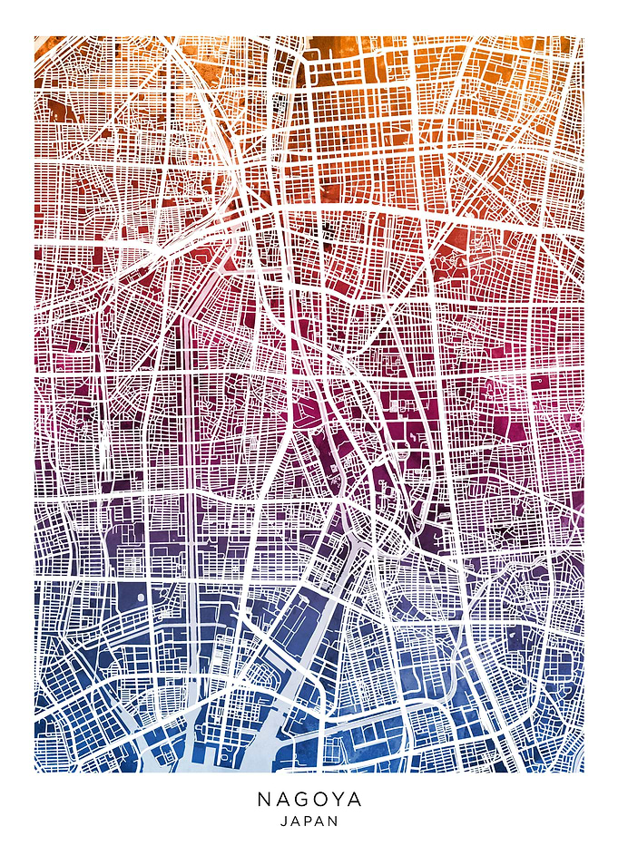 Nagoya Japan Map
