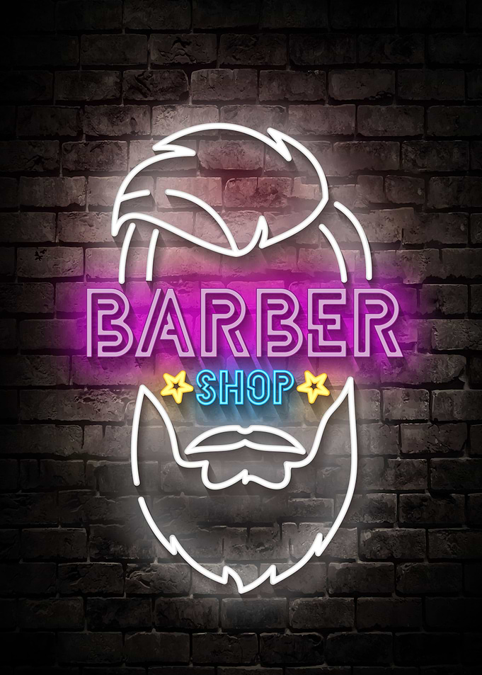 Barber Shop Neon