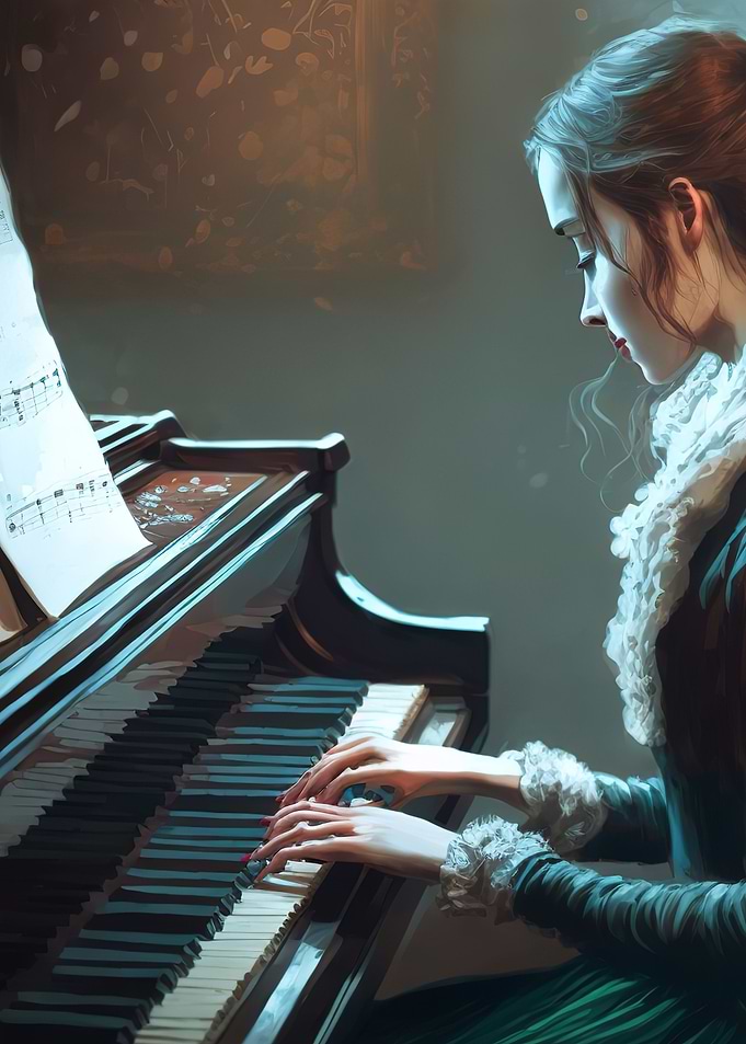 playing piano