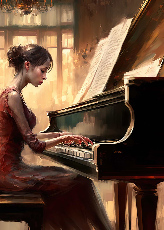 playing piano
