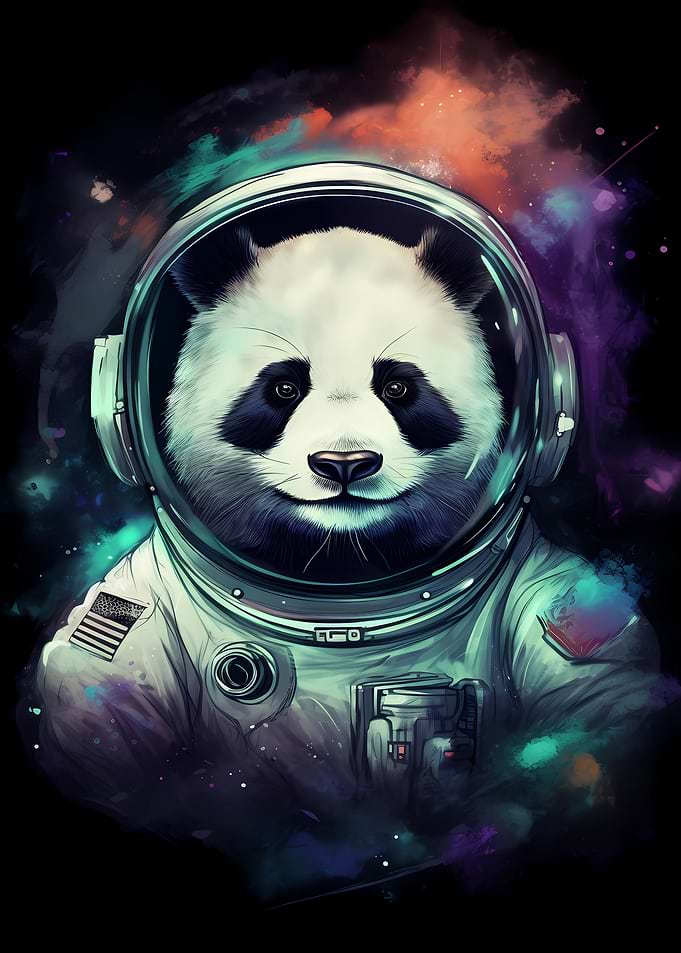 Panda Astronaut Galaxy