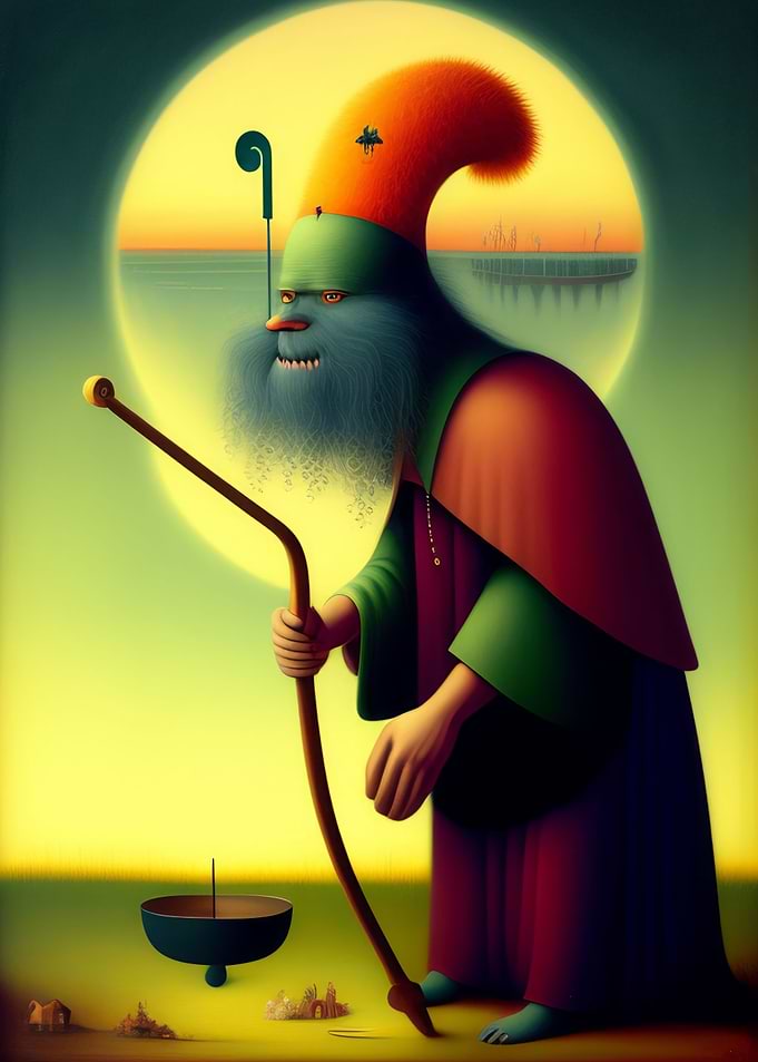 Surreal characters monster
