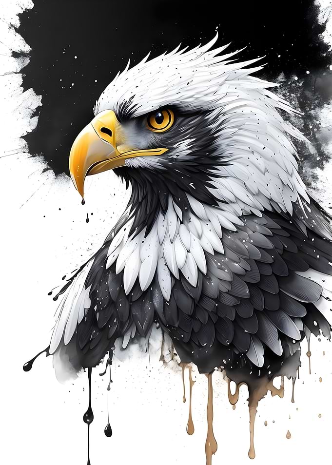 Domino Eagle Portrait