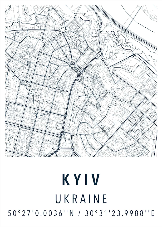 Kyiv ukraine map