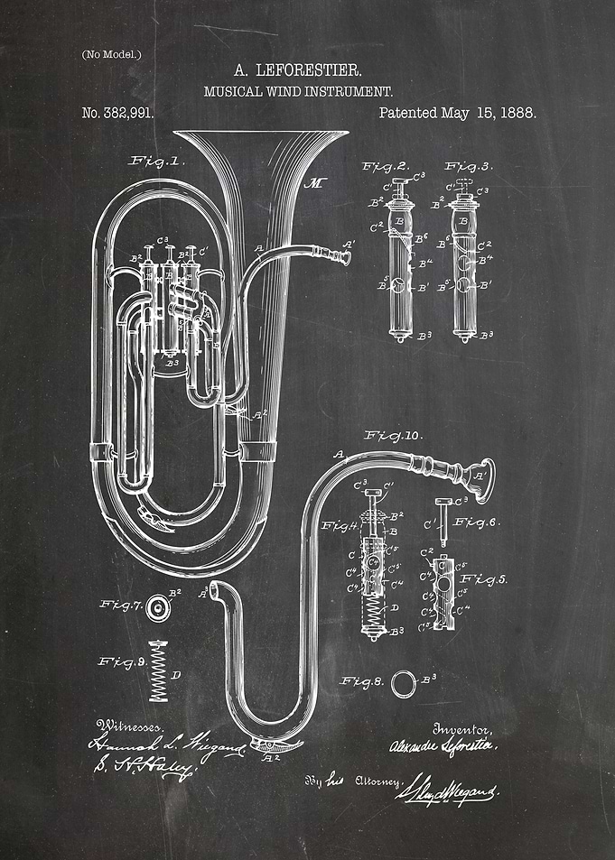 trombone patent 1888