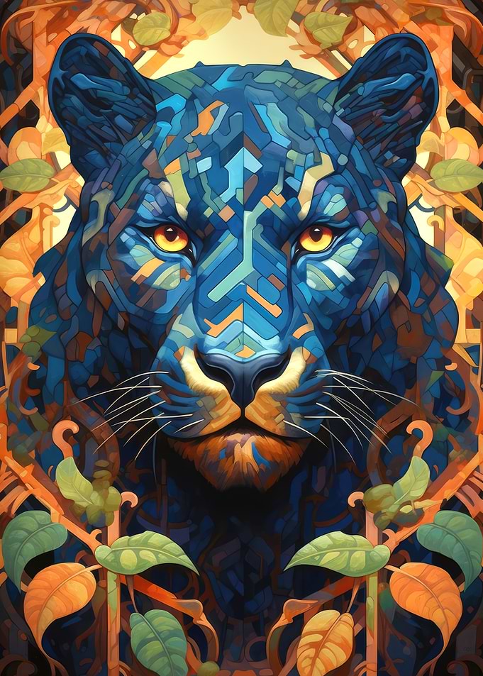 Panther Flower Portrait 2