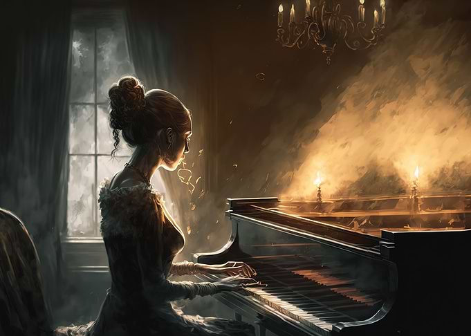 playing piano