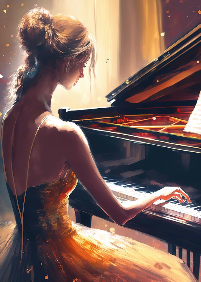 playing piano