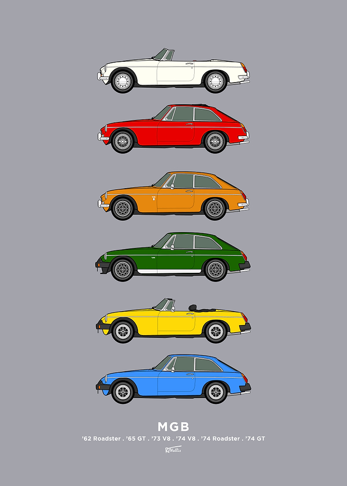 MG B car collection