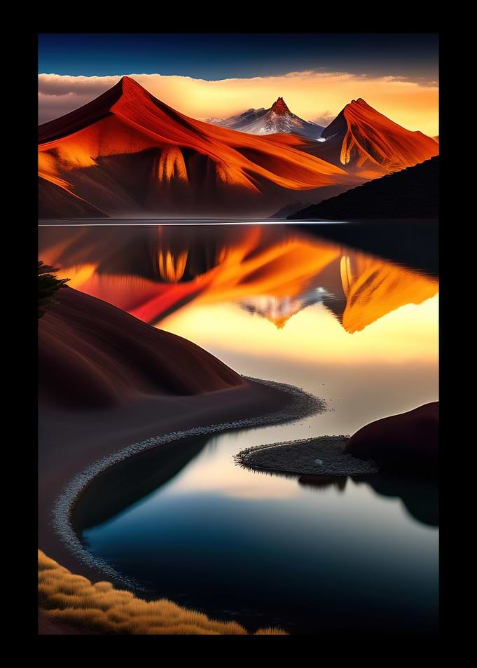 Clear Water And Mountains