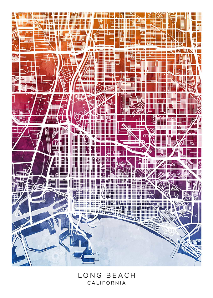 Long Beach California Map