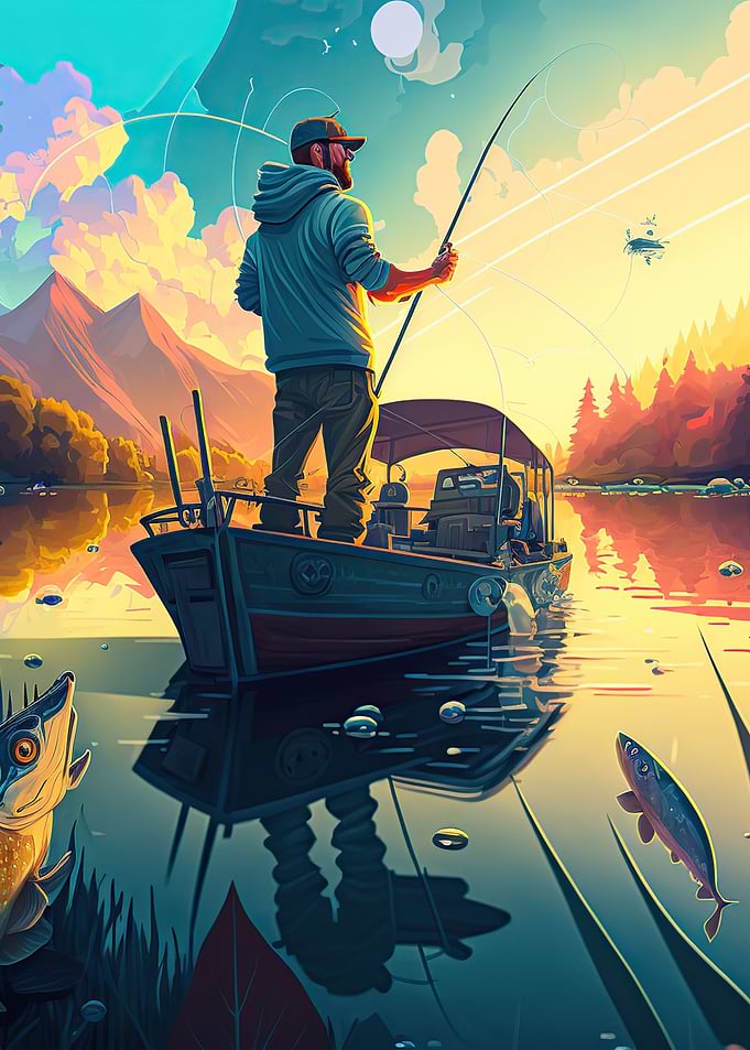 Fisherman fishing