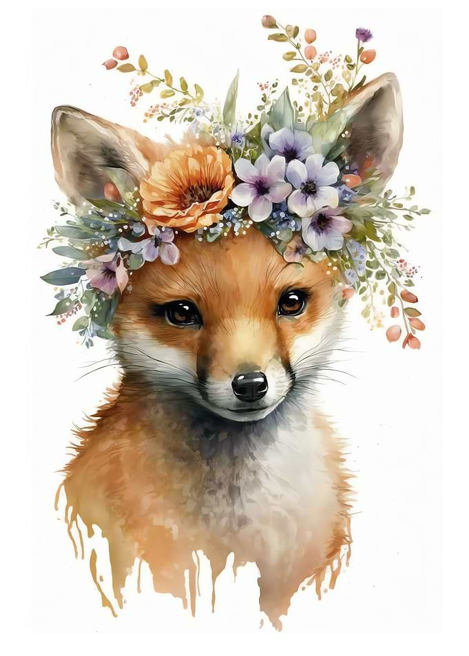 Cute Baby Fox